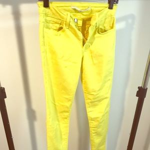Joe’s Jeans Lemon Yellow Skinny jeans 26